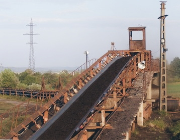 Granulometry on a conveyor belt